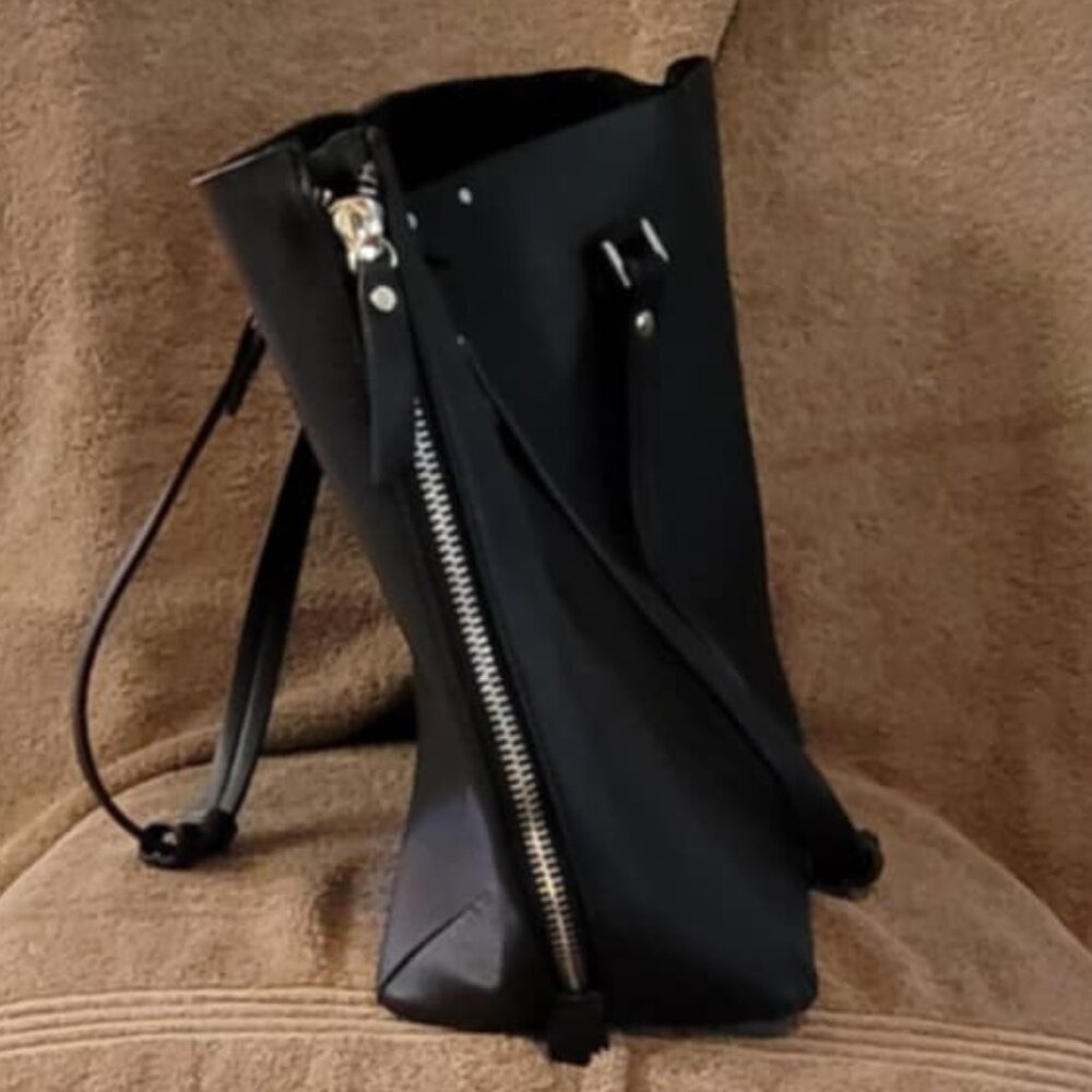 Topshop Black Tote Shoulder Bag - Picture 4 of 7